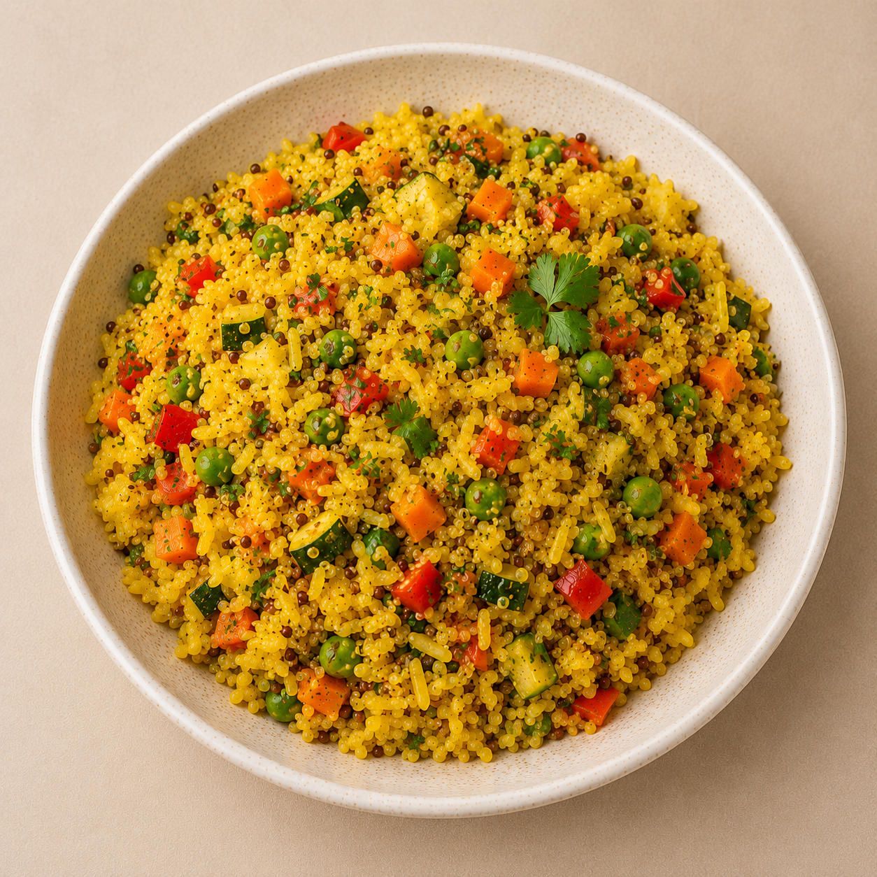 Arroz Andino con Cúrcuma y Quinua