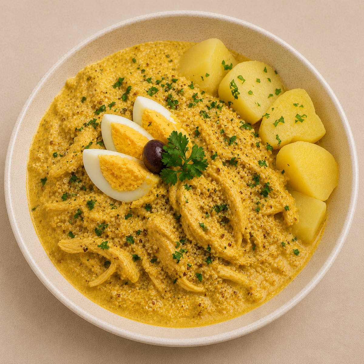 Ají de Pollo con Quinua