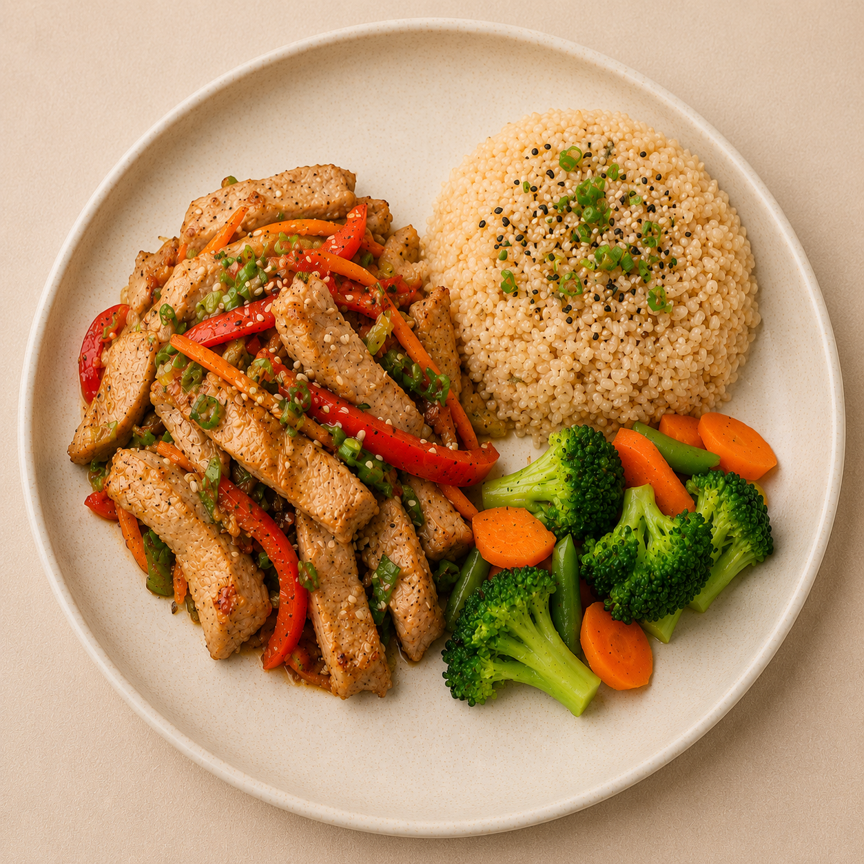 Lomo de Cerdo con Piña Estilo Oriental