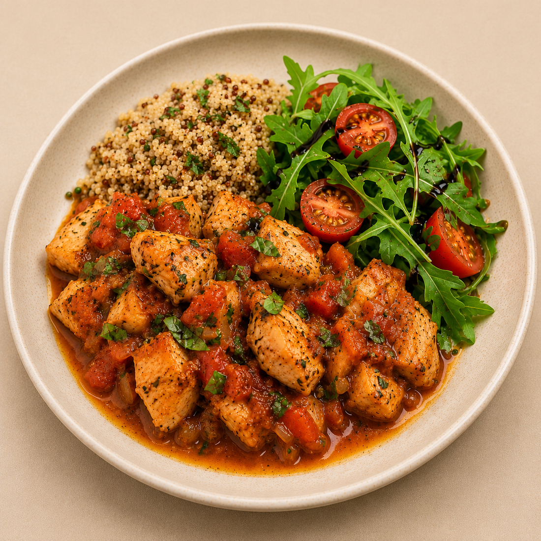 Pollo al Tomate y Balsámico