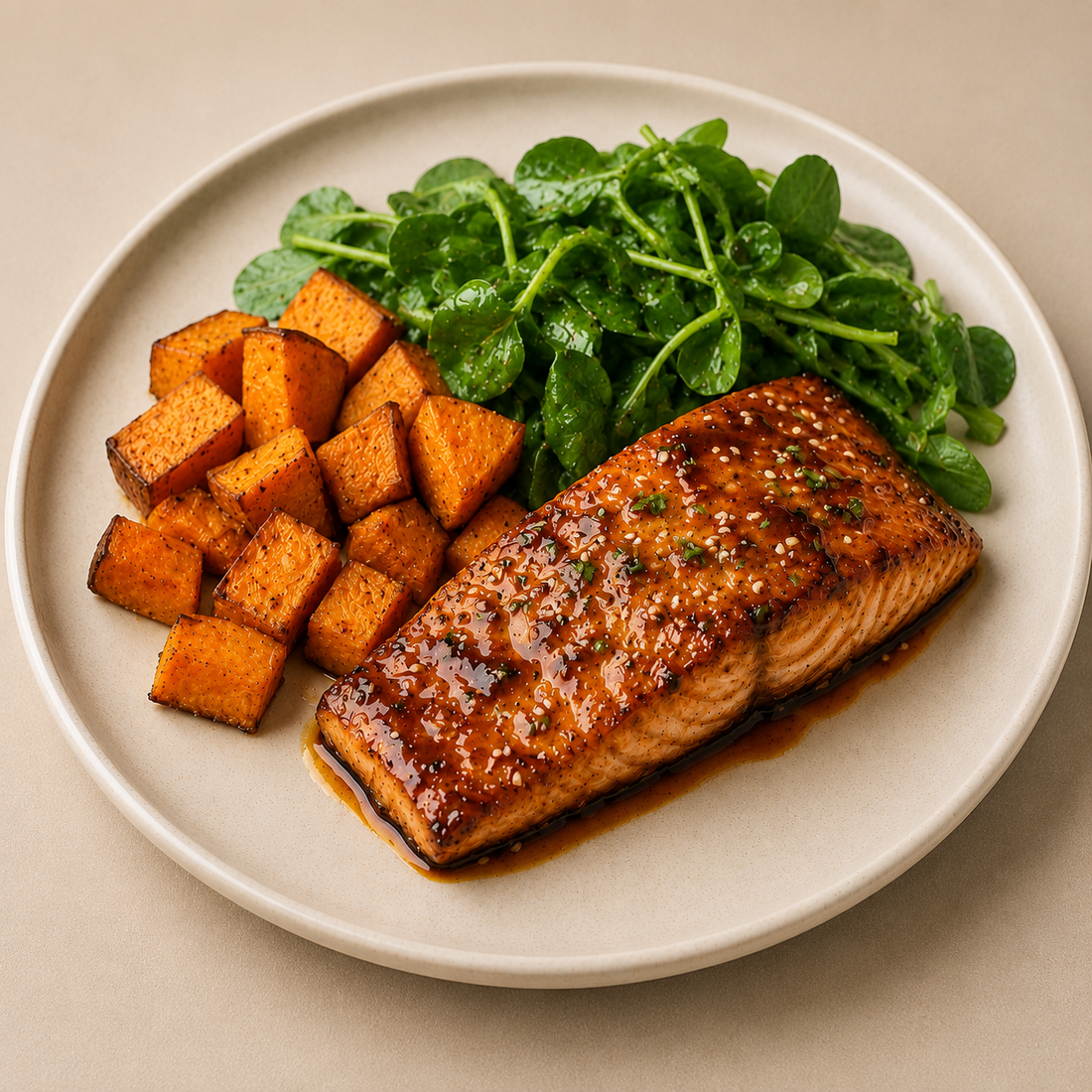 Salmón con Miel y Soya