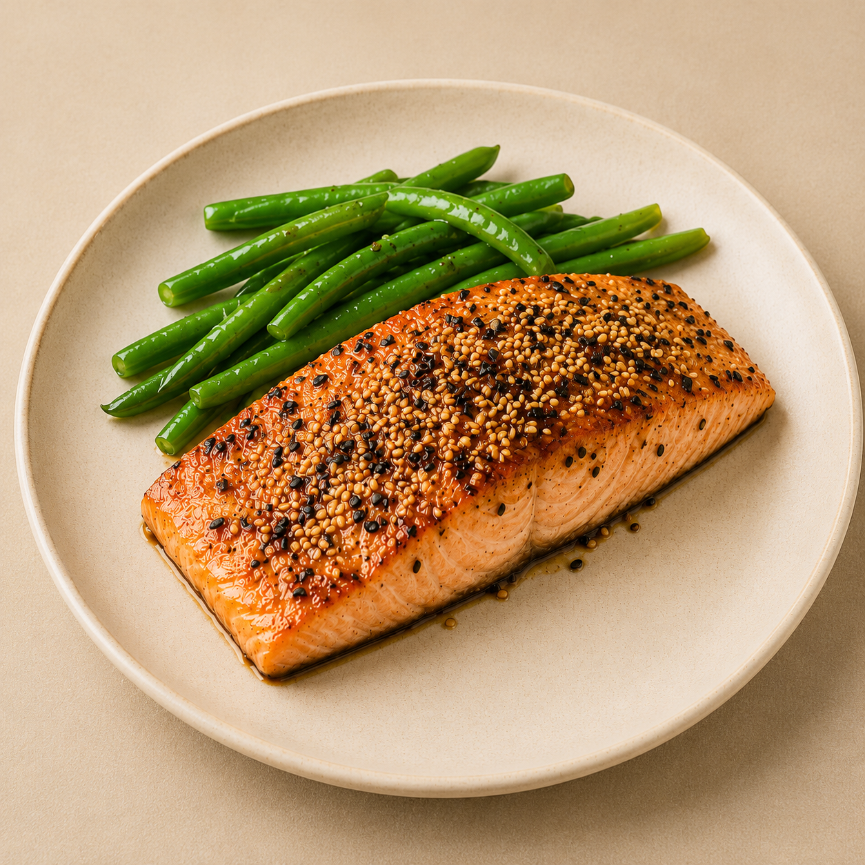 Salmón con Ajonjolí
