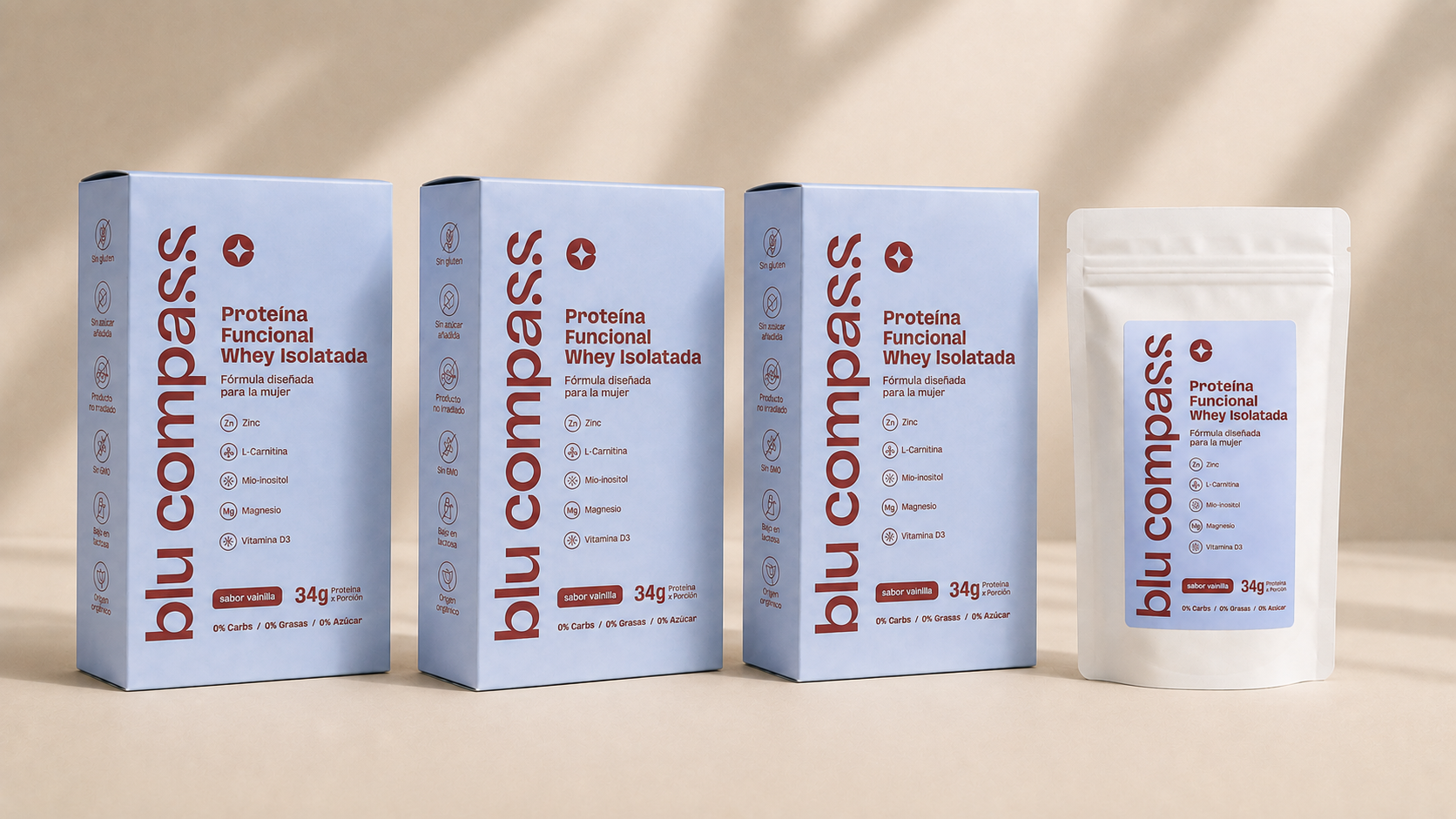 blu compass (10 sobres) pack x 3